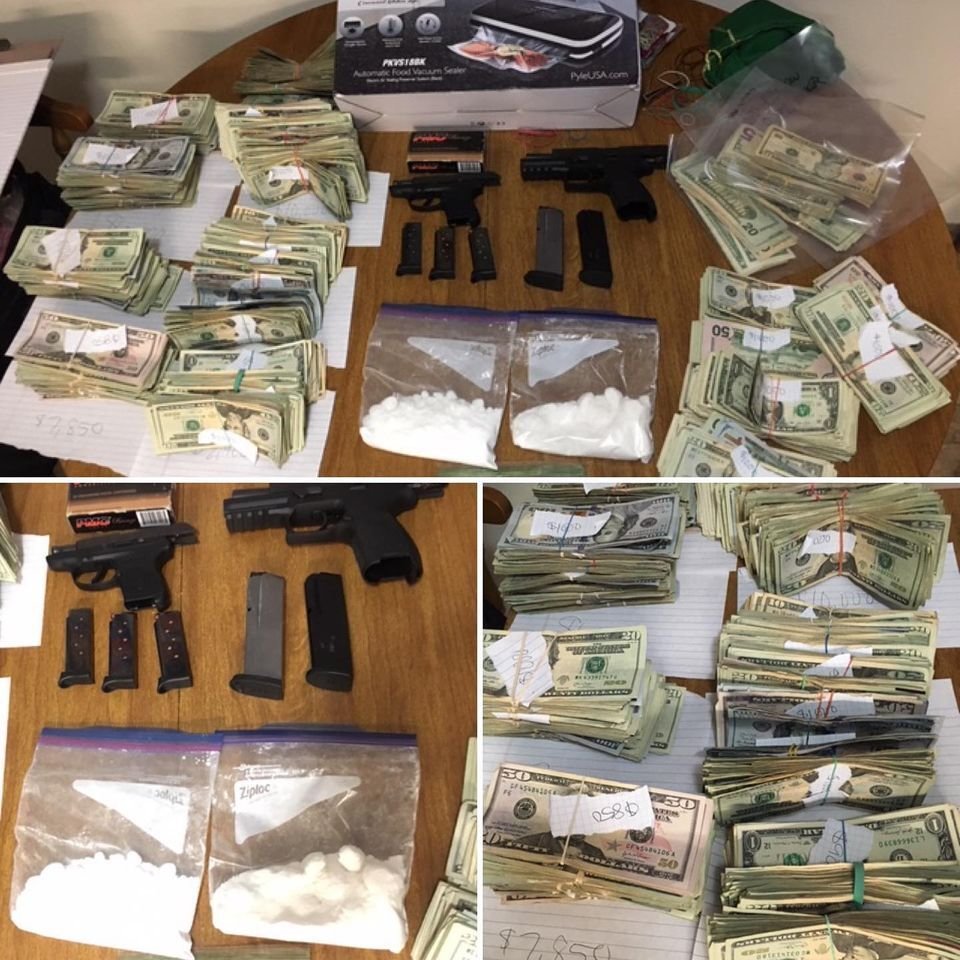 The Lacey Police Department posted this photo to Facebook after the bust. 