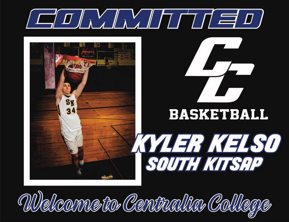 Kyler Kelso signed with Centralia College after averaging 14 points and seven rebounds for Class 4A South Kitsap.