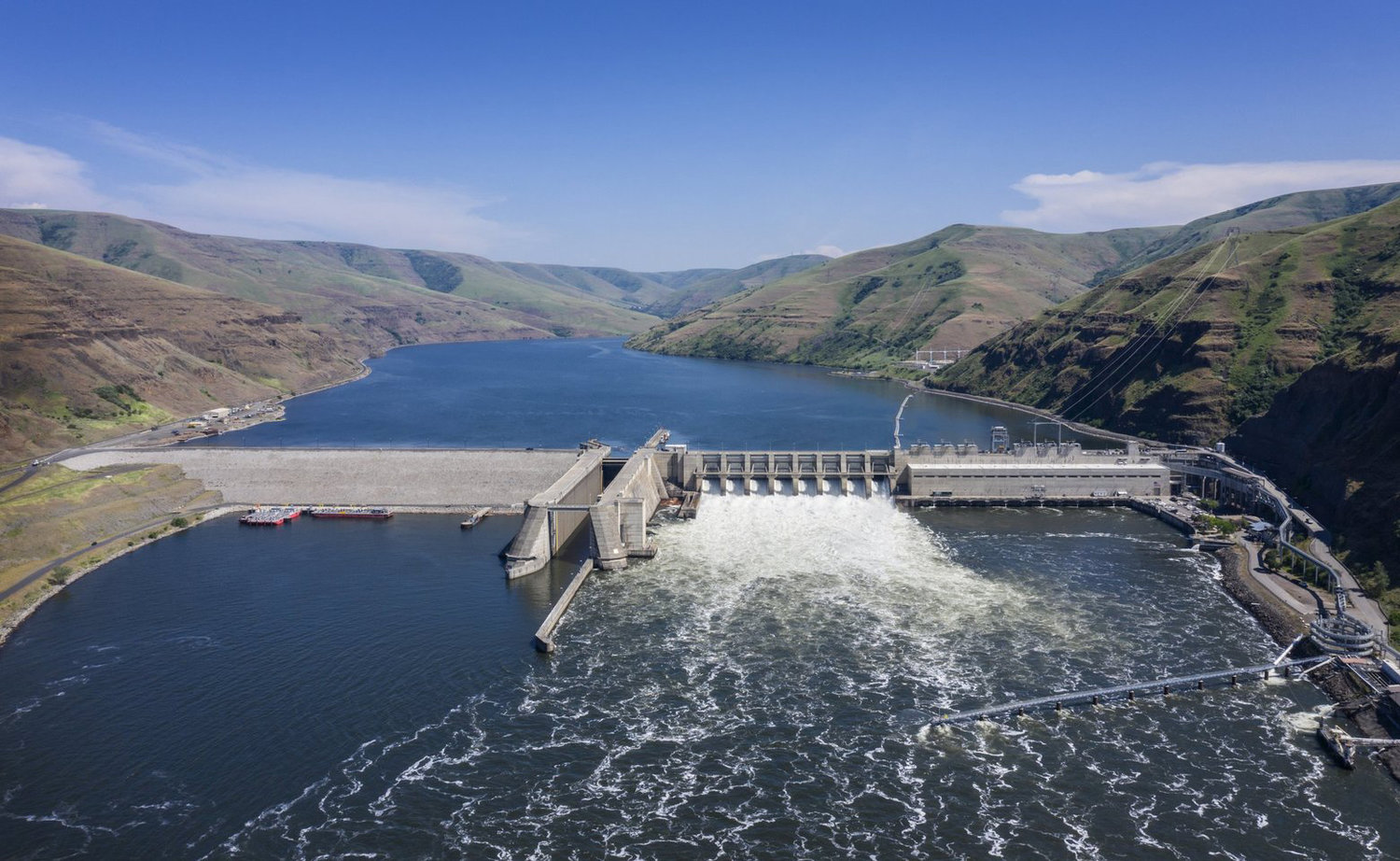 Lower Granite Dam is the inland-most dam of four on the Lower Snake River.