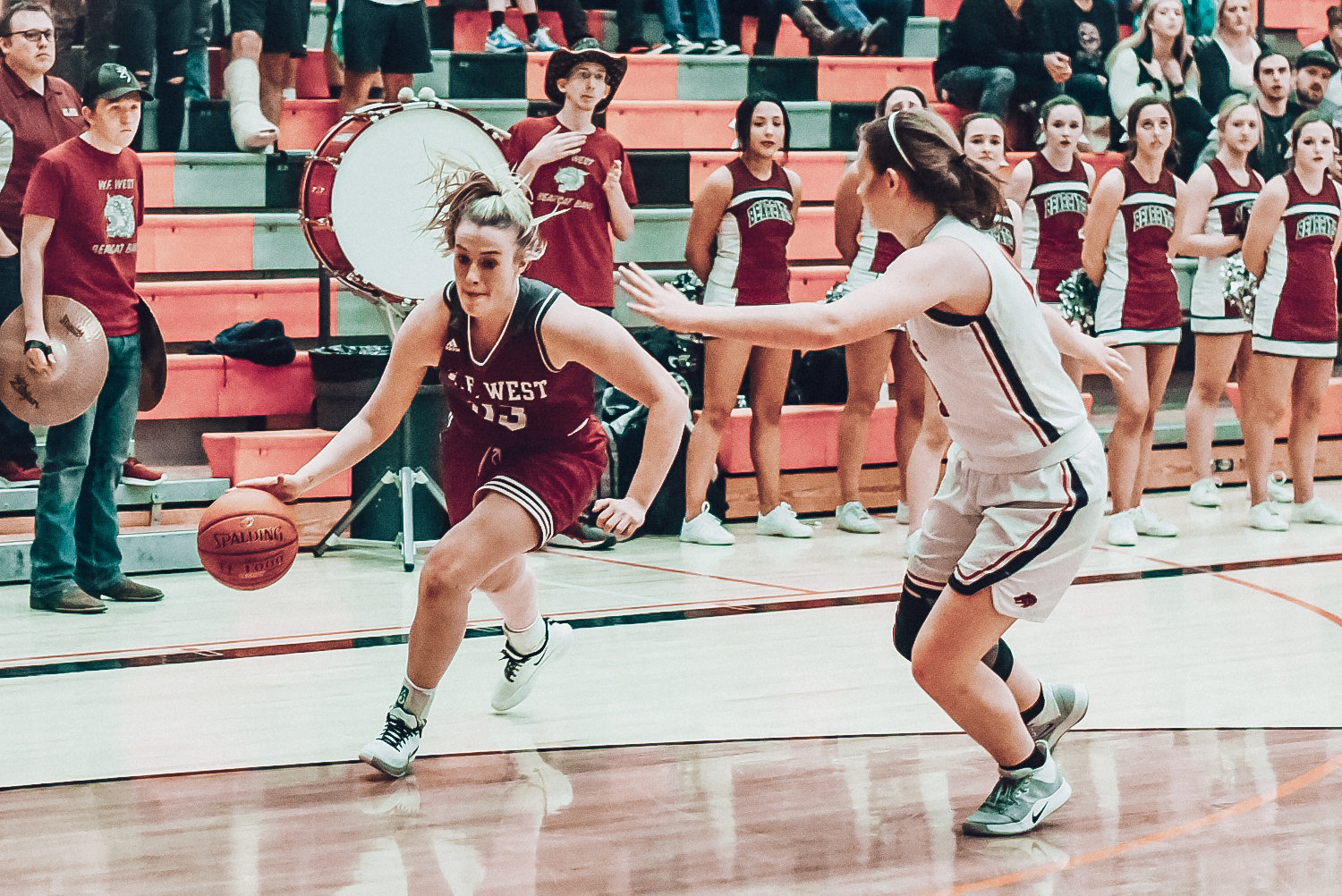 W.F. West's Annika Waring drives to the hoop against Black Hills on Friday during the District 4 2A Girls Basketball Tournament championship game in Battle Ground.