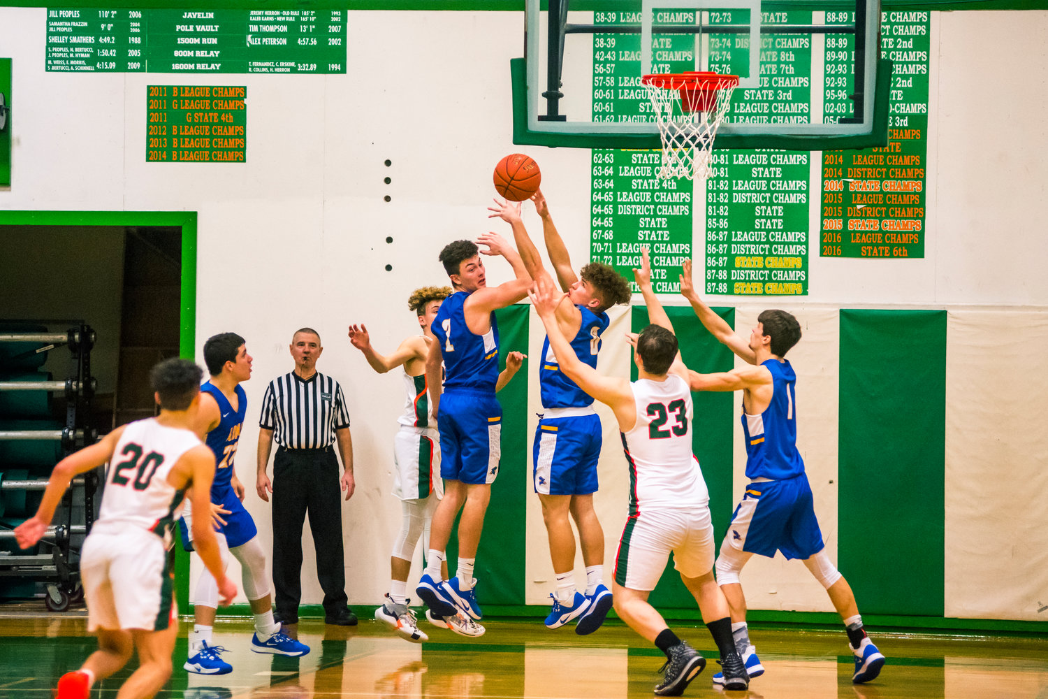Images from a Central 2B League boys basketball game between Morton White-Pass and Adna played Friday night in Morton.