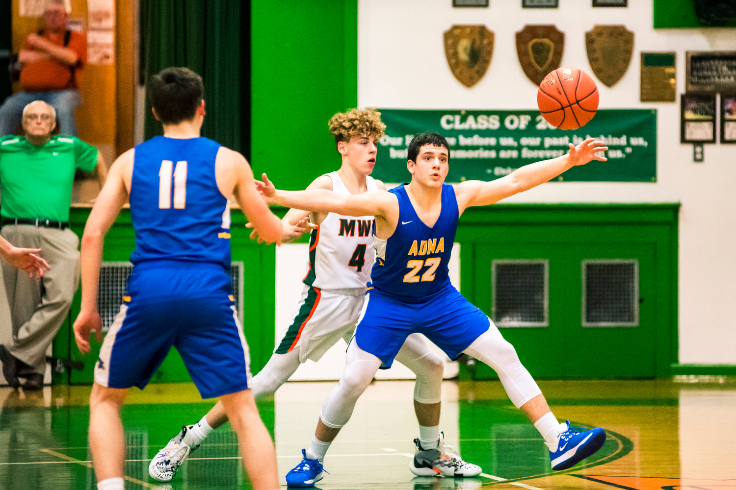 Images from a Central 2B League boys basketball game between Morton White-Pass and Adna played Friday night in Morton.