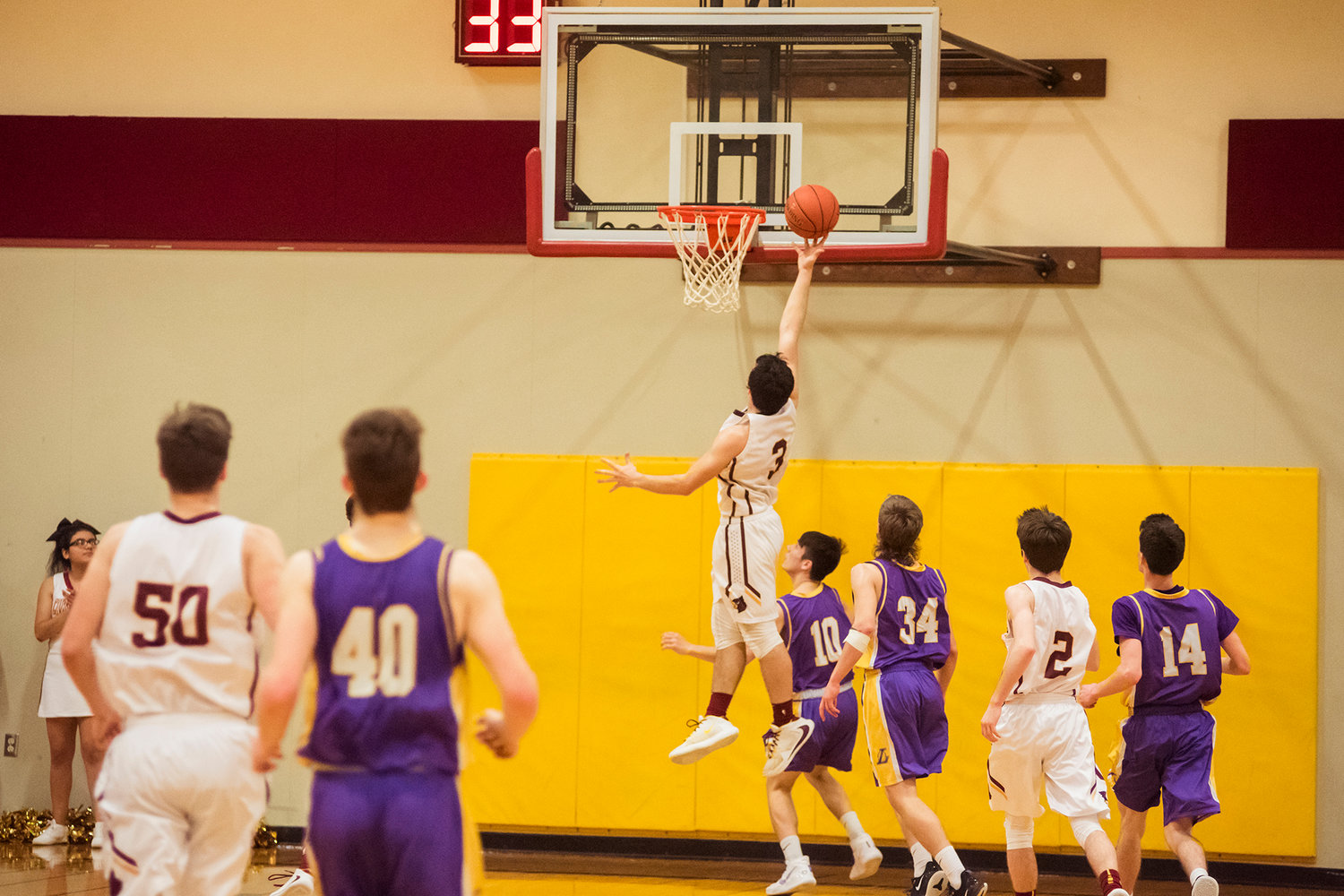 Images from a Central 2B League boys basketball game between Winlock and Onalaska played Wednesday night at Winlock High School.