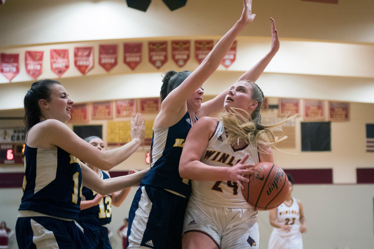 Images from a non-league girls basketball game between Winlock and Naselle at Winlock High School on Friday, Dec. 6, 2019.