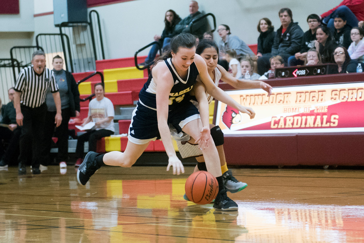 Images from a non-league girls basketball game between Winlock and Naselle at Winlock High School on Friday, Dec. 6, 2019.