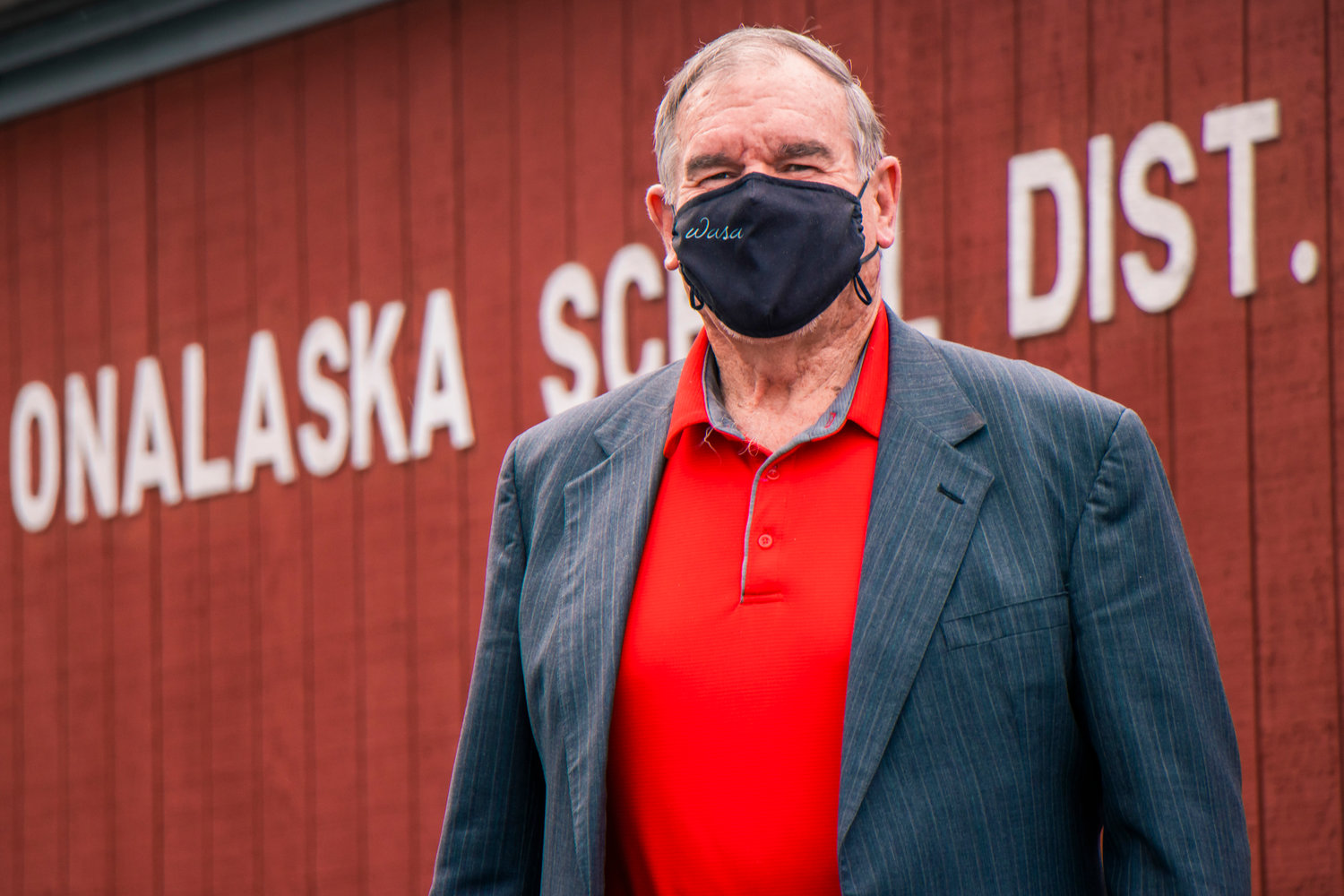 Onalaska Superintendent Jeff Davis poses for a photo outside the school district office on Tuesday.
