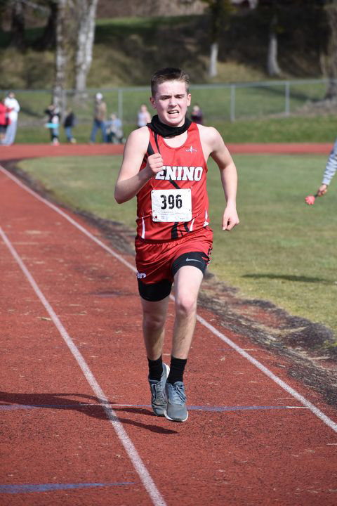 Tenino's Drew Hart placed third at the 1A Evergreen Conference Championships on Saturday in Hoquiam.