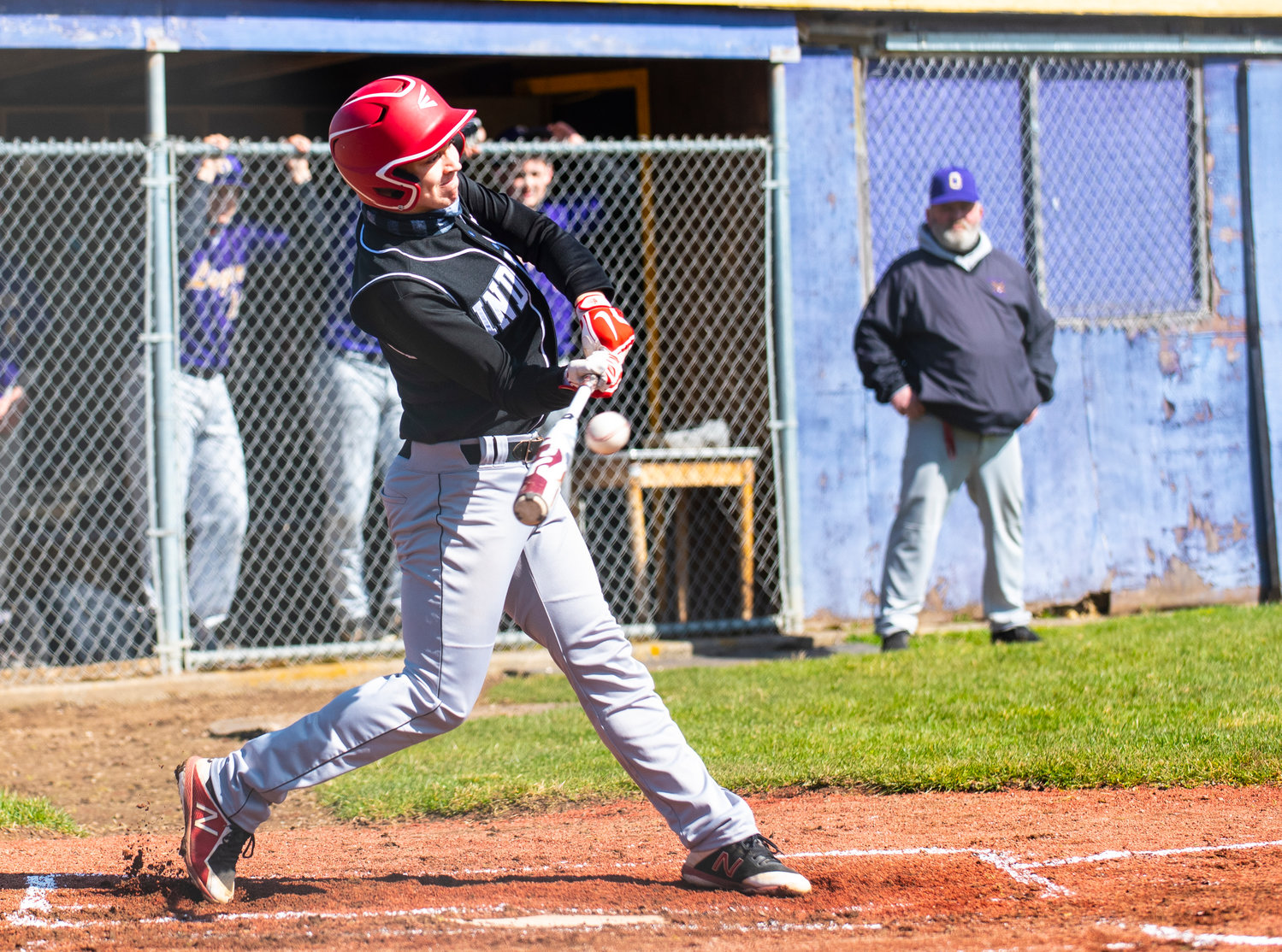Toledo's Ryan Bloomstrom connects on a pitch from Onalaska on Friday.
