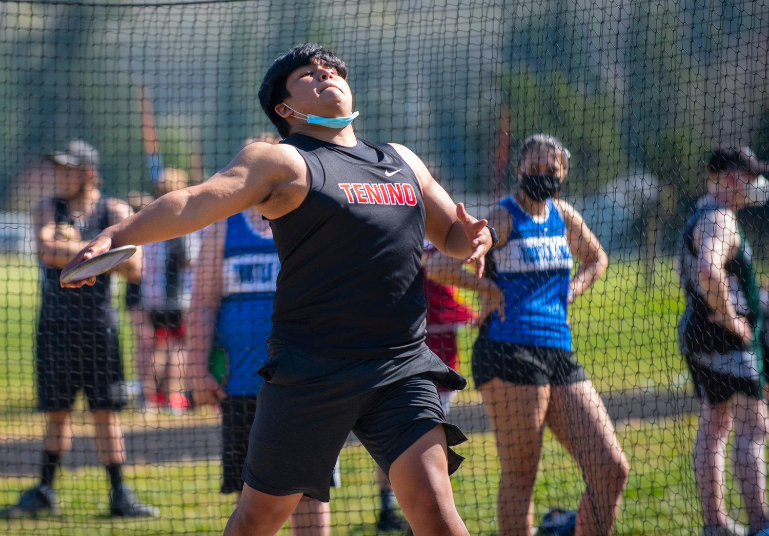 FILE PHOTO - Tenino's Andres Zamudio placed fourth in the boys discus at the 1A District 4 Track and Field Championships with a personal-record throw of 109-01.