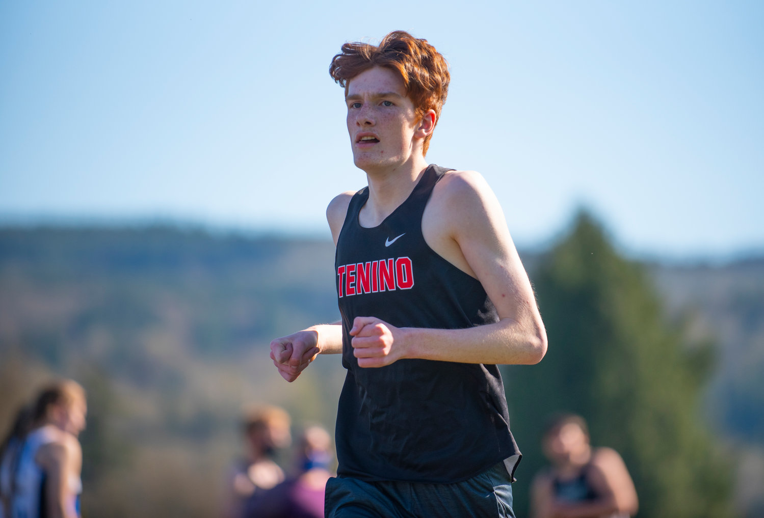 Tenino's Braxton Williams placed third in the boys 1600-meter run on Thursday in Mossyrock.