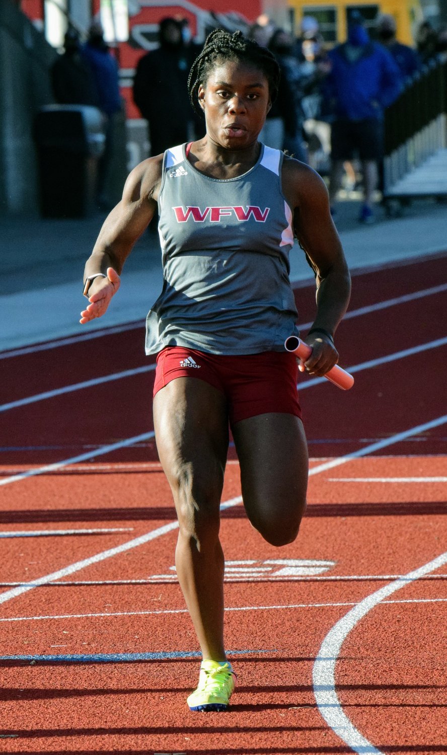 W.F. West's Hodaya Starr ran legs in the winning 4x100 and 4x200 relays on Saturday