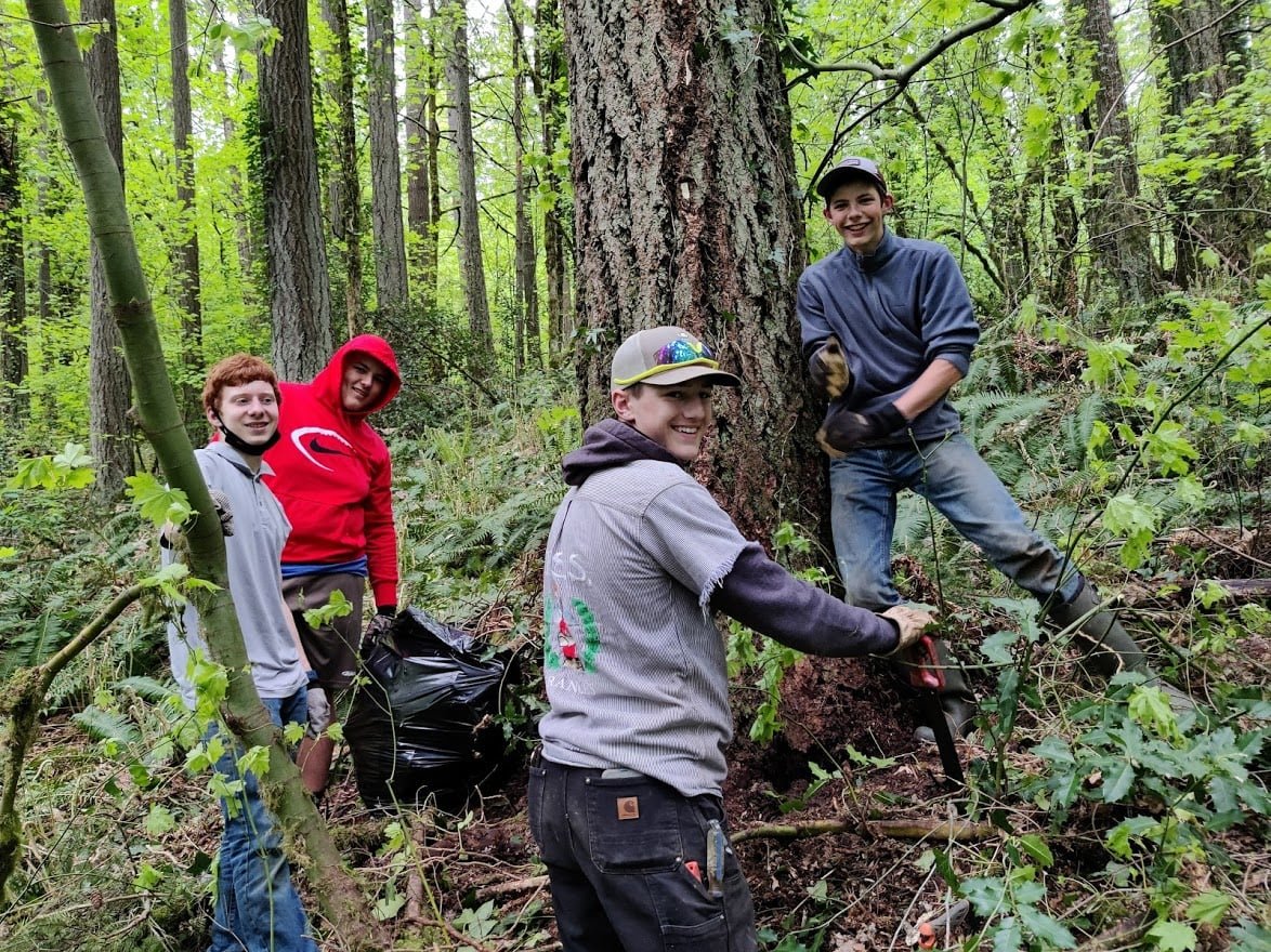 The Seminary Hill Natural Area in Centralia recently received some help from the hands of Boy Scout Troop 373.