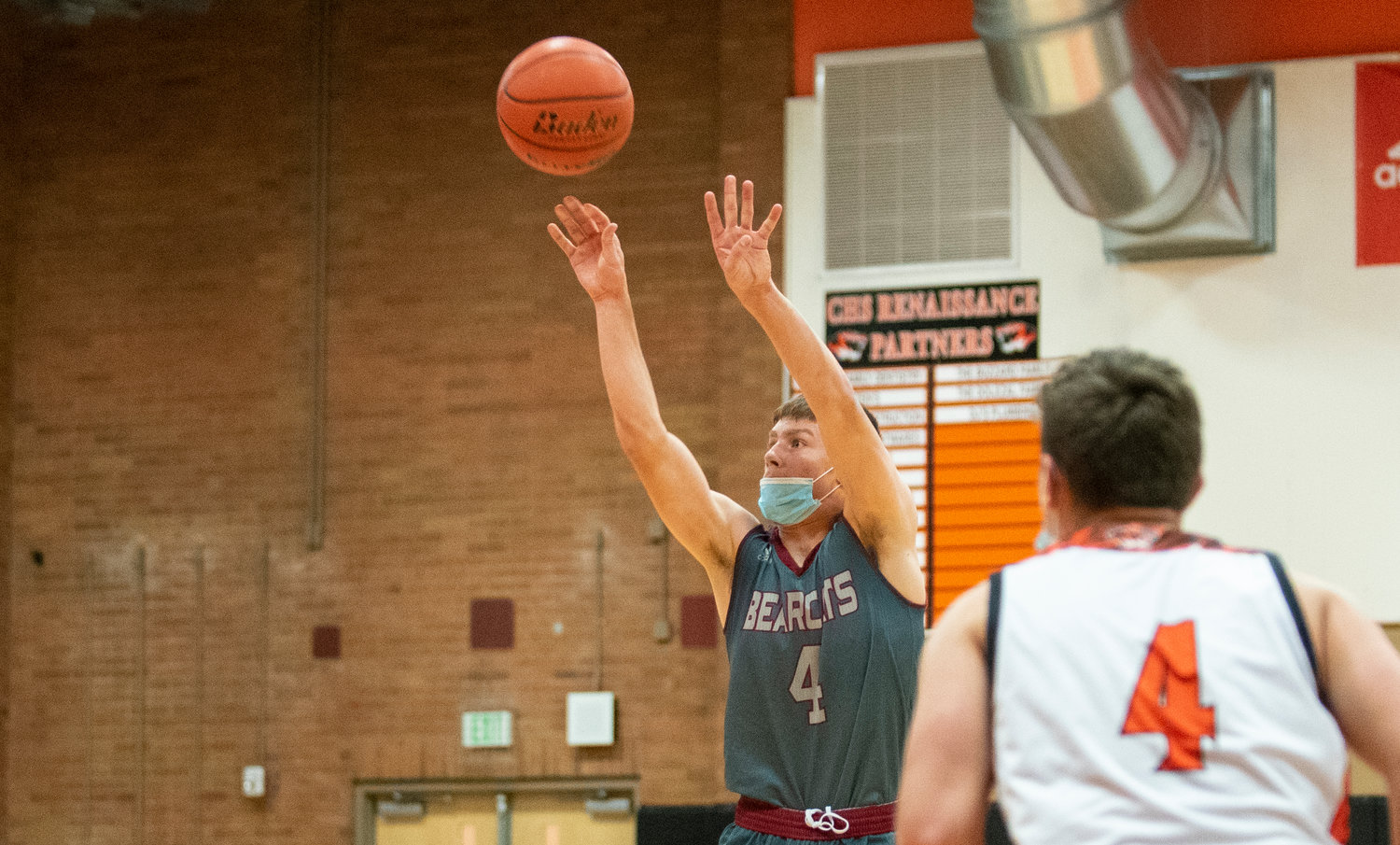 W.F. West's Cade Haller shoots a wide-open 3-pointer against Centralia.