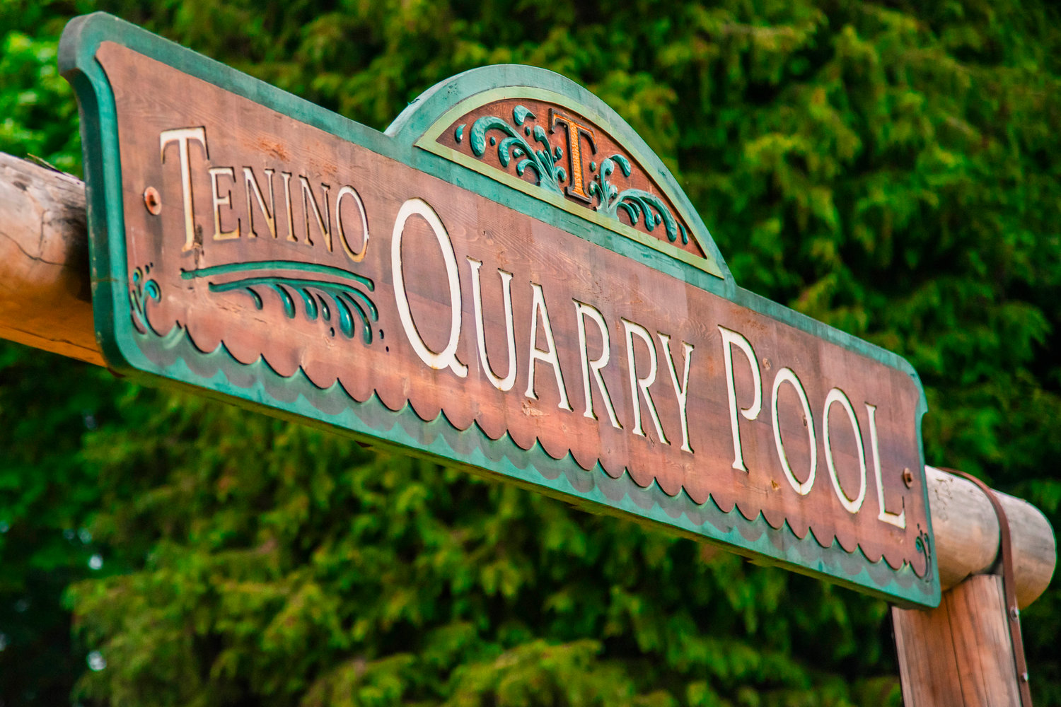 The Quarry Pool is located inside Tenino City Park.