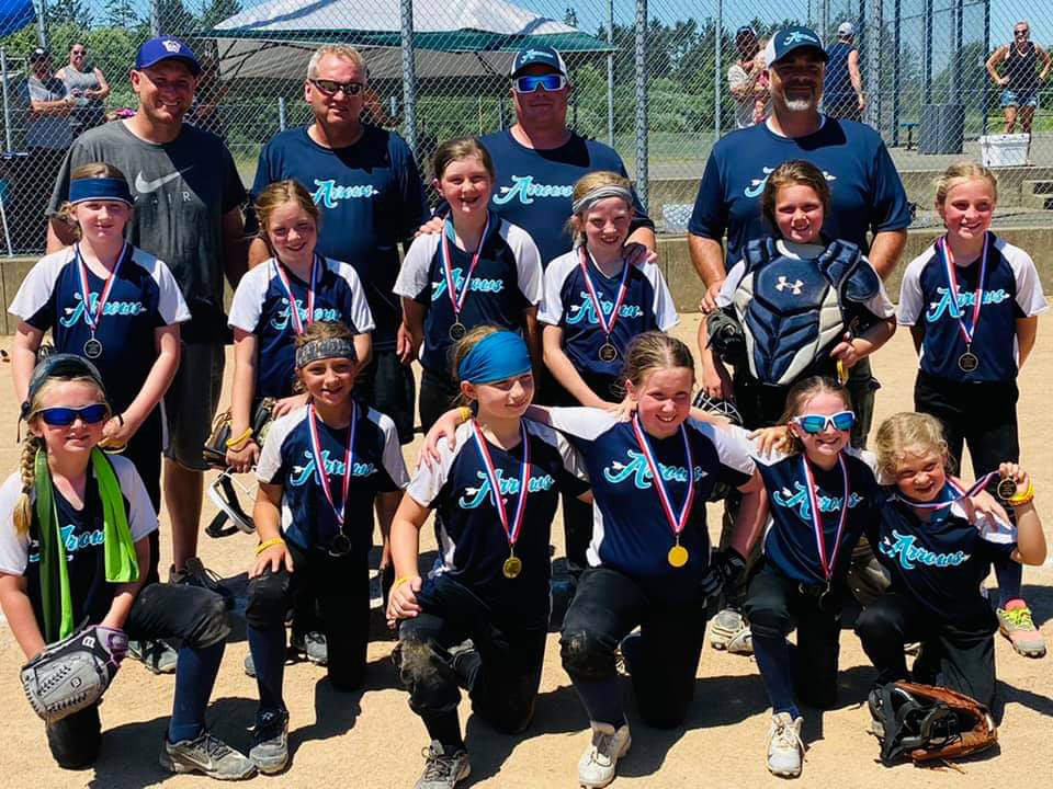 The Lewis County Arrows 10U team placed second out of seven teams at their second-ever tournament on June 27 in Aberdeen.