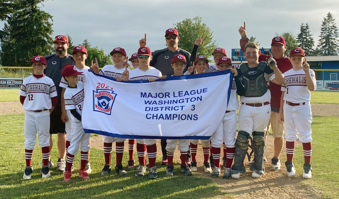 The Chehalis 12-year-old Little League All-Stars won the District 3 championship Thursday night. Players include Wyatt Hoffman, Eric Bullock, Isaac Gluck, Collin Elder, Jamie Conzatti, Gage Wiens, Luke McMillian, Jake Becker, Holden Kunz, Ayden Jacobson, Aiden Gunsolley and Reece Marquez. The manager is Jerad Jacobson and assistant coaches are Jeremiah Wiens and Marty Marquez.
