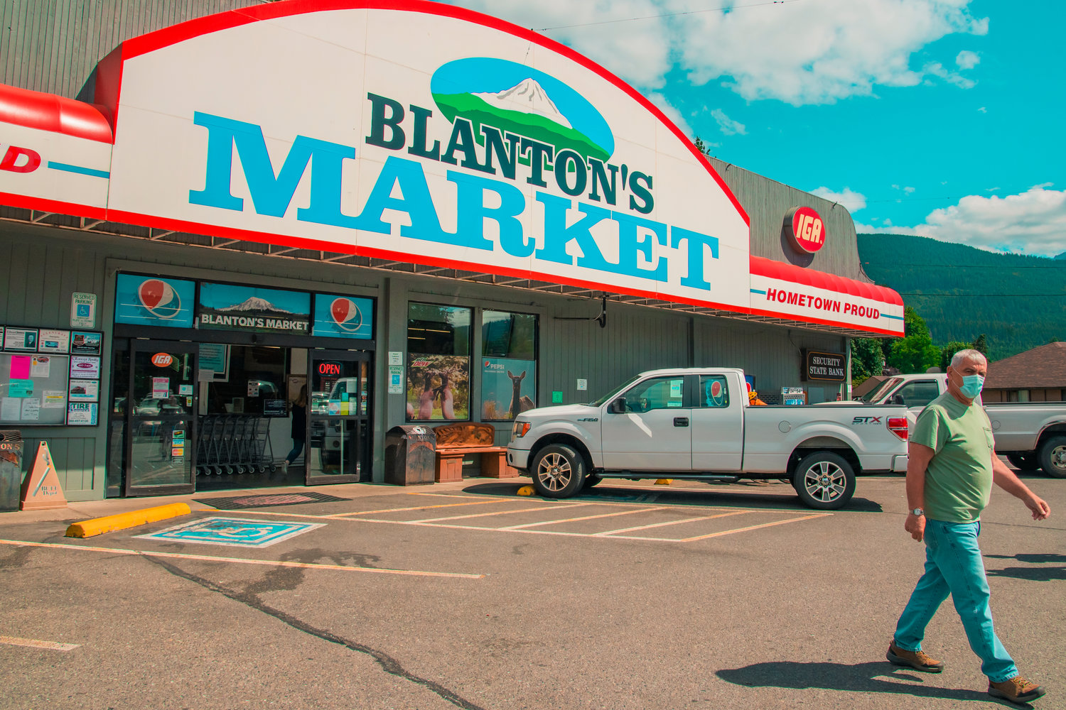Blanton's Market is seen open Wednesday in Packwood.