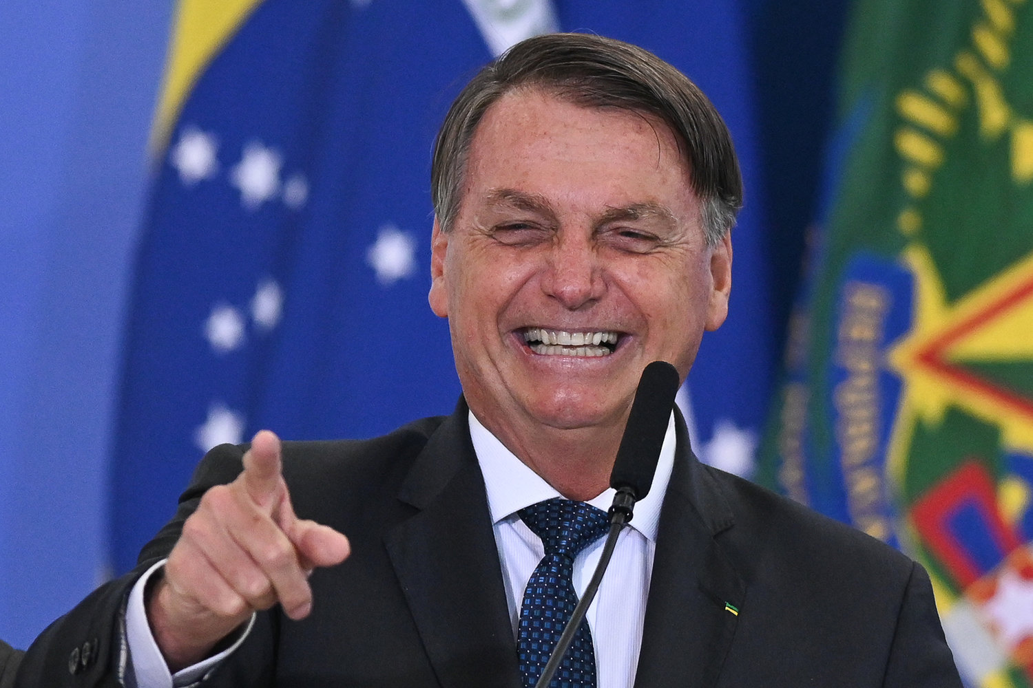 Brazil President Jair Bolsonaro, shown in December 2020, criticized  the country’s electronic voting system on Sunday, rousing supporters who took to the streets in major cities over fears of cheating in next year’s election. (Andre Borges/NurPhoto/Zuma Press/TNS)