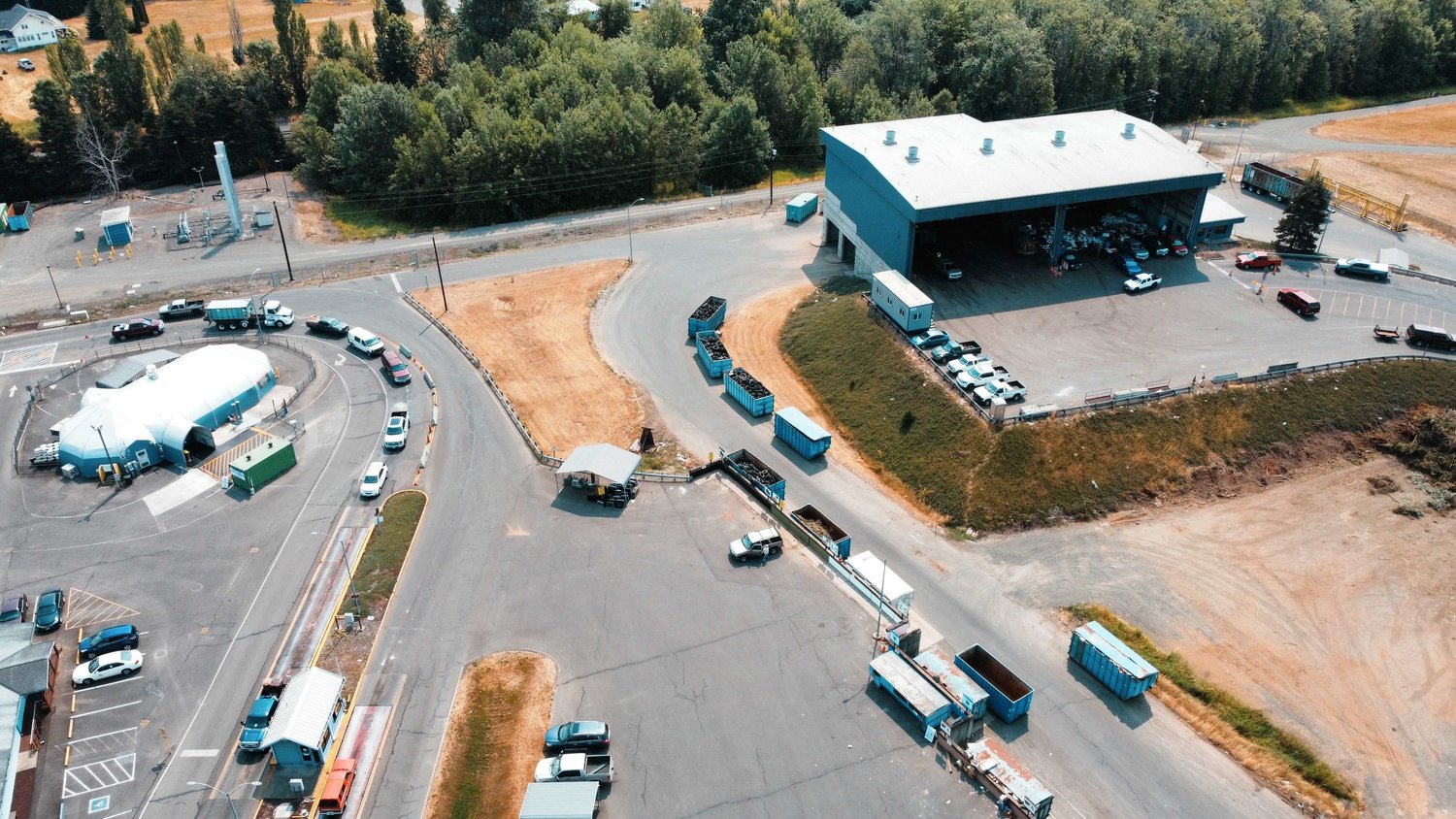 The Central Transfer Station is seen Monday in Centralia.