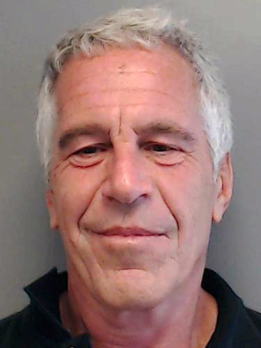 In this handout provided by the Florida Department of Law Enforcement, Jeffrey Epstein poses for a sex offender mugshot after being charged with procuring a minor for prostitution on July 25, 2013 in Florida. (Florida Department of Law Enforcement/Getty Images/TNS)