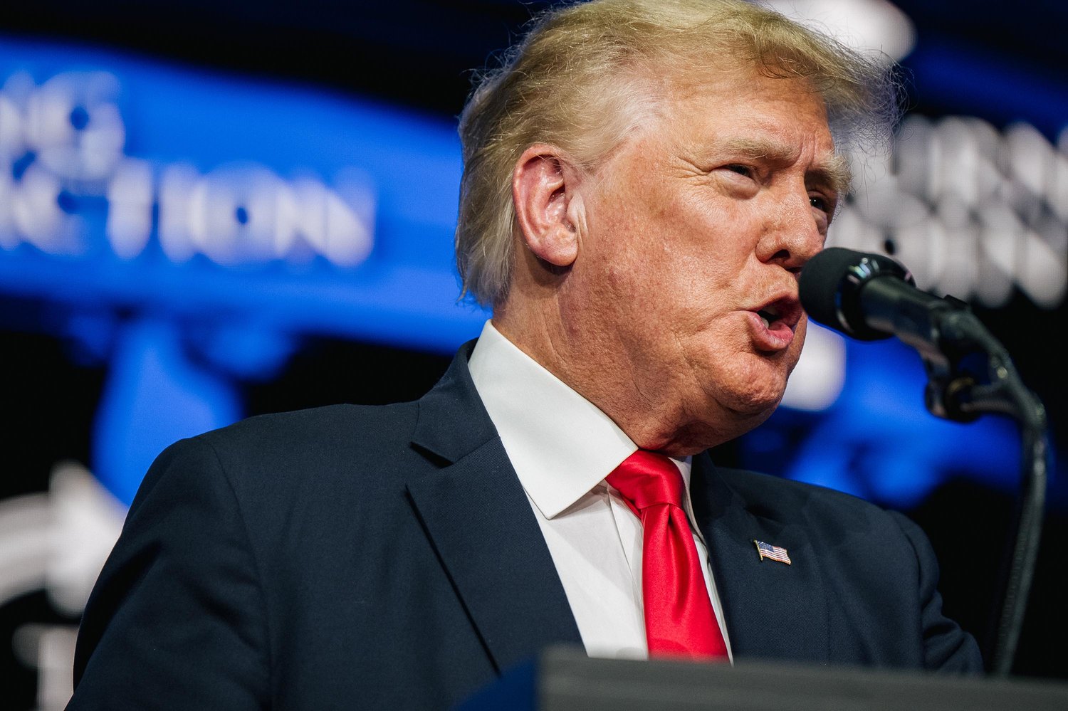 Former President Donald Trump speaks during the Rally To Protect Our Elections conference on July 24, 2021, in Phoenix. (Brandon Bell/Getty Images/TNS)