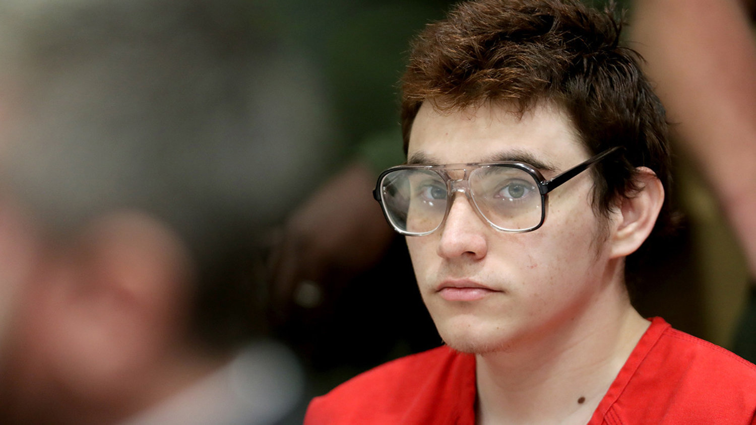 Parkland school shooter Nikolas Cruz looks towards the prosecution table during a hearing at the Broward Courthouse in Fort Lauderdale on Friday, April 5, 2019. (Amy Beth Bennett/Sun Sentinel/TNS)