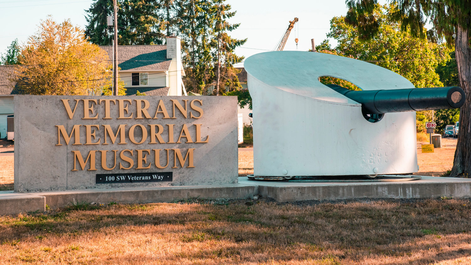 The Veterans Memorial Museum is located at 100 SW Veterans Way in Chehalis.