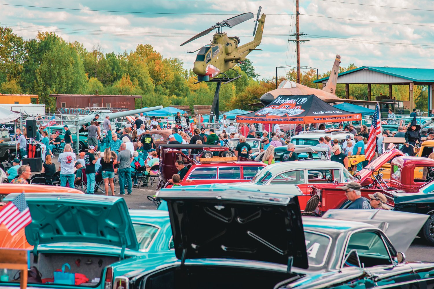 Crowds gathered at the Veterans Memorial Museum on Sunday for the Rust or Shine Car Show and Music Festival in Chehalis.