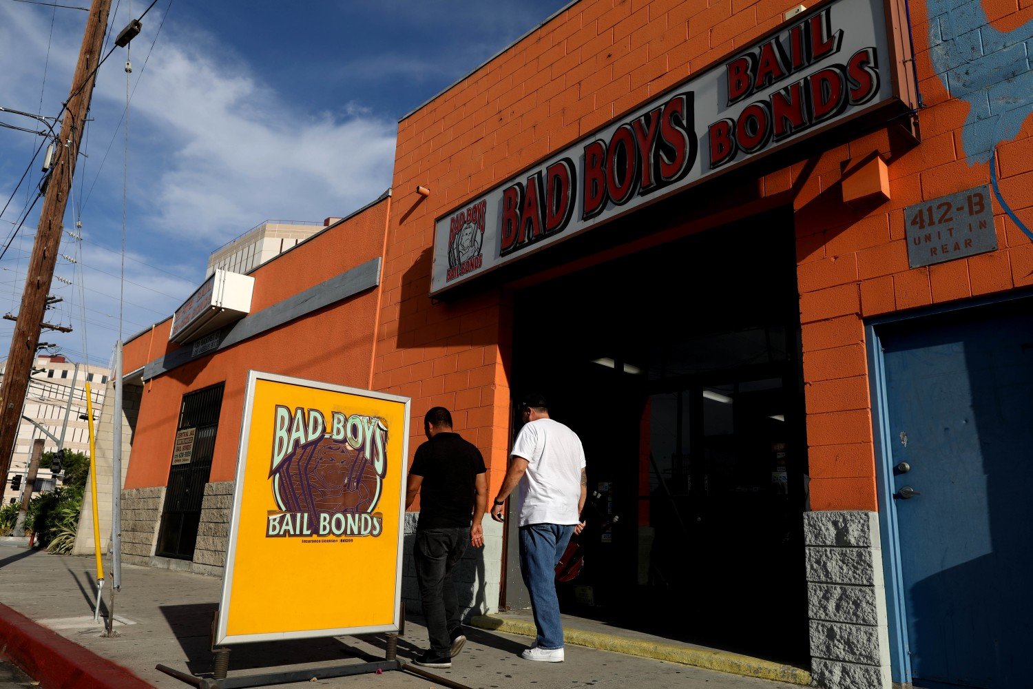 Bad Boys Bail Bonds is located across the street from the Los Angeles County Jail in Los Angeles, Calif., on Aug. 30, 2018. Gov. Jerry Brown signed Senate Bill 10, replacing bail with "risk assessments" of individuals and non-monetary conditions of release. The change, which will take effect in October 2019. (Gary Coronado/Los Angeles Times/TNS)