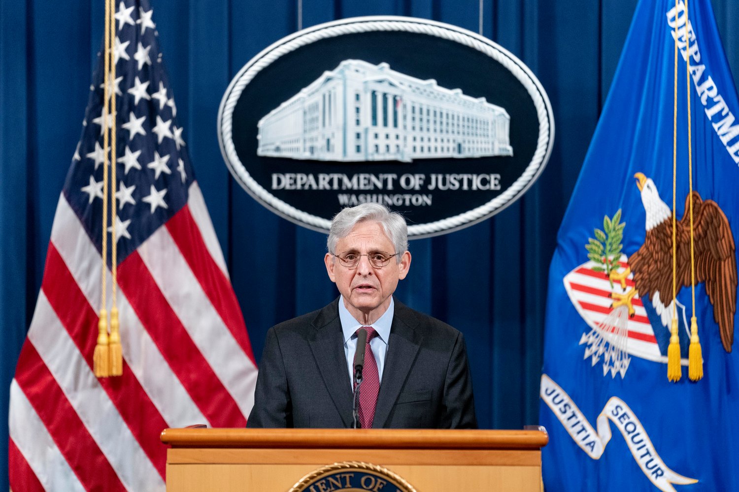 Attorney General Merrick Garland on April 21, 2021, in Washington, D.C. (Andrew Harnik/Pool/Getty Images/TNS)