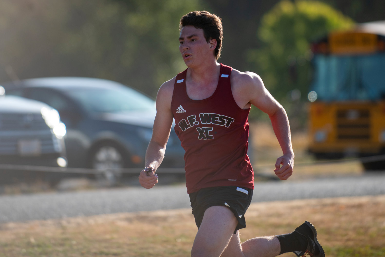 W.F. West's Henry Jordan places second at a dual meet with Centralia on Wednesday.