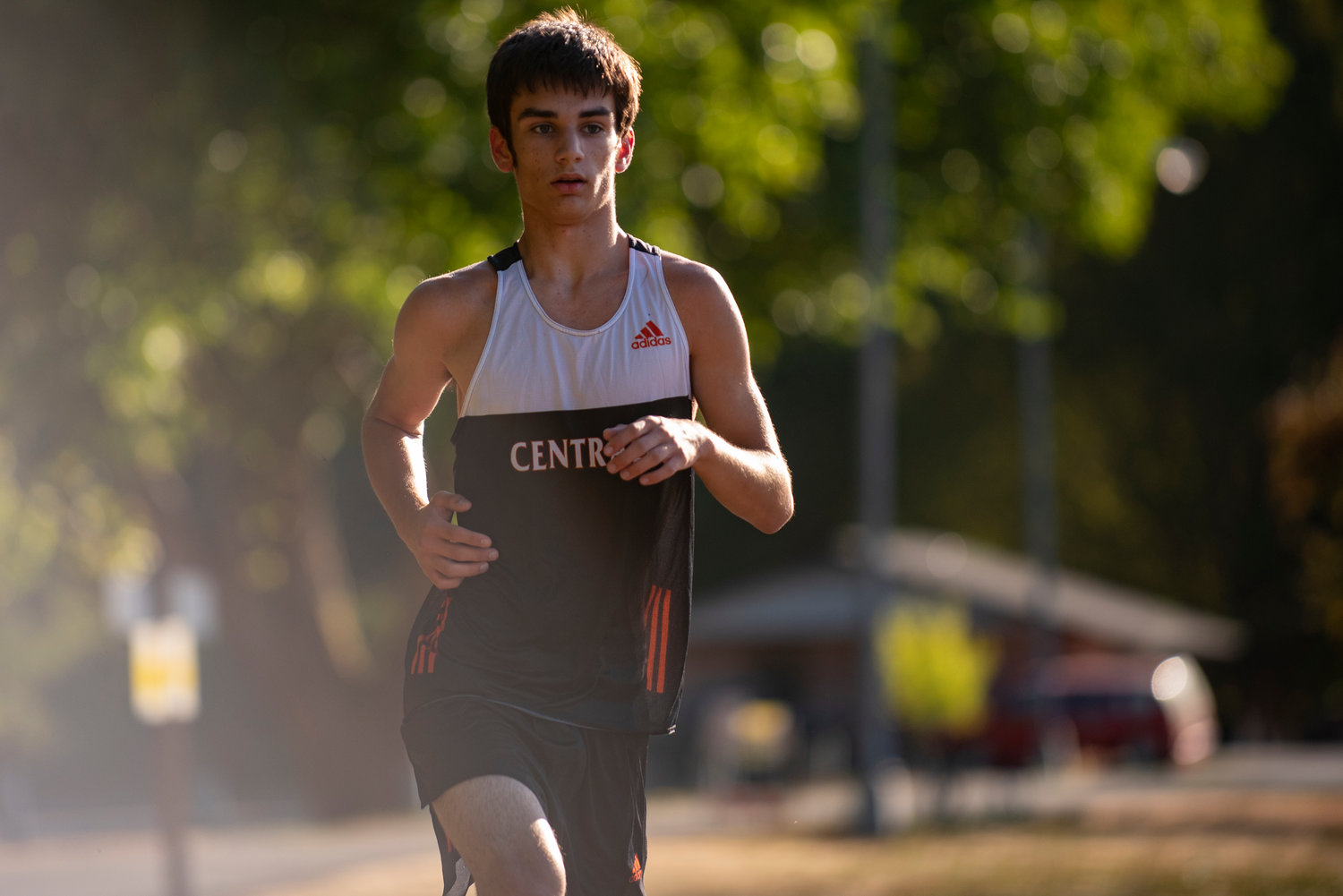Centralia's Jacob Cooper competes during a dual meet with W.F. West on Wednesday.