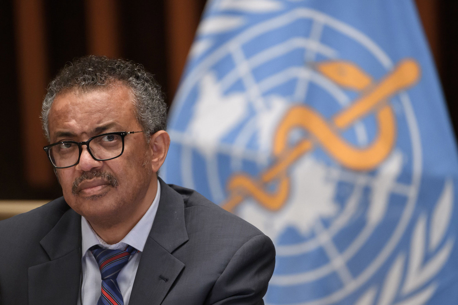 World Health Organization Director-General Tedros Adhanom Ghebreyesus pictured July 3, 2020, at the WHO headquarters in Geneva. (Fabrice Coffrini/AFP/Getty Images/TNS)
