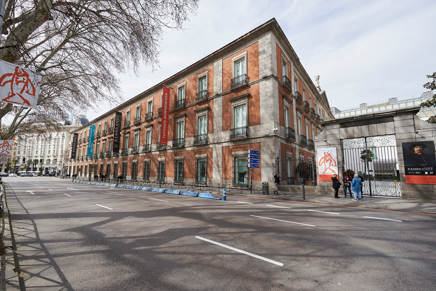 The Thyssen-Bornemisza  Museum and Paseo del Prado, on March 12, 2020, in Madrid, Spain. (Carlos Alvarez/Getty Images/TNS)