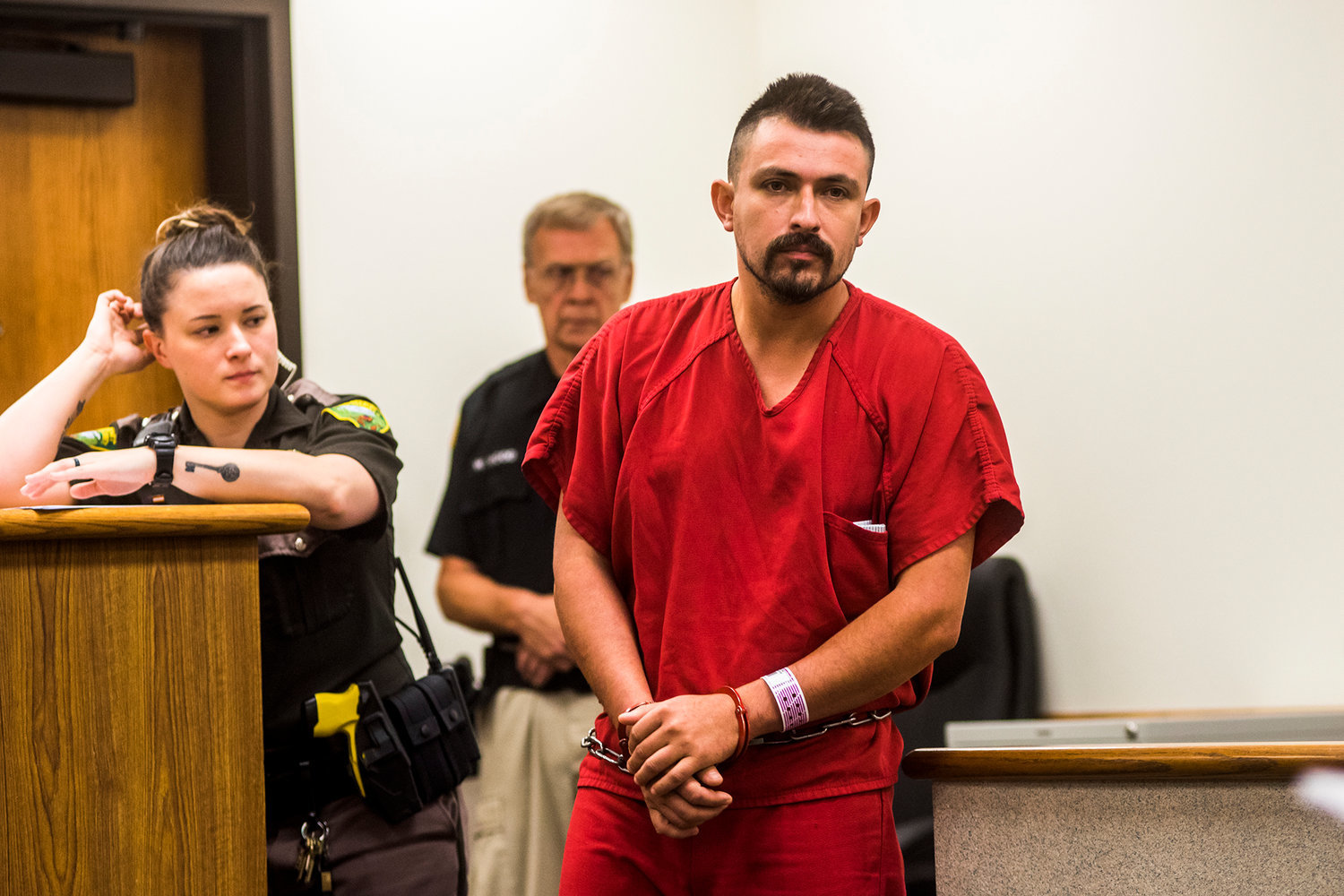 Juan Ramon Pena Palomera makes an appearance in Lewis County Superior Court in 2019.
