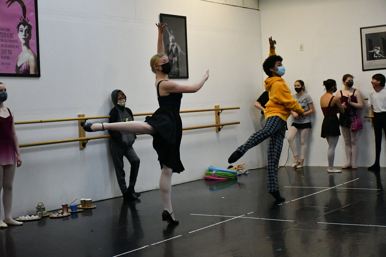 Centralia Ballet Academy performers practice for the upcoming production of The Nutcracker.