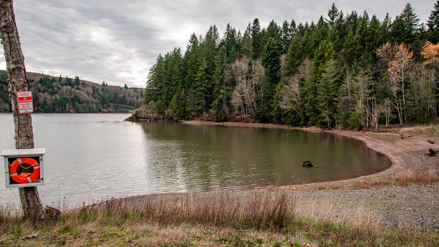 A maintained park at the Skookumchuck Reservoir is seen Wednesday in Thurston County.