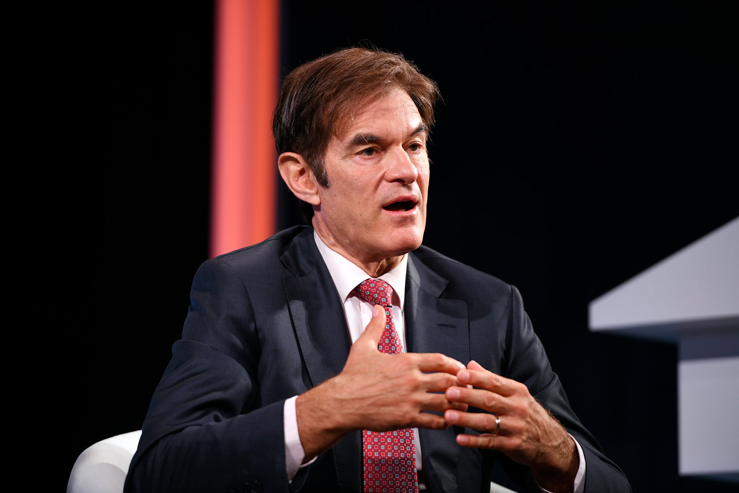 Dr. Mehmet Oz speaks onstage during the 2021 Concordia Annual Summit at the Sheraton New York on Sept. 21, 2021, in New York City. (Riccardo Savi/Getty Images for Concordia Summit/TNS)