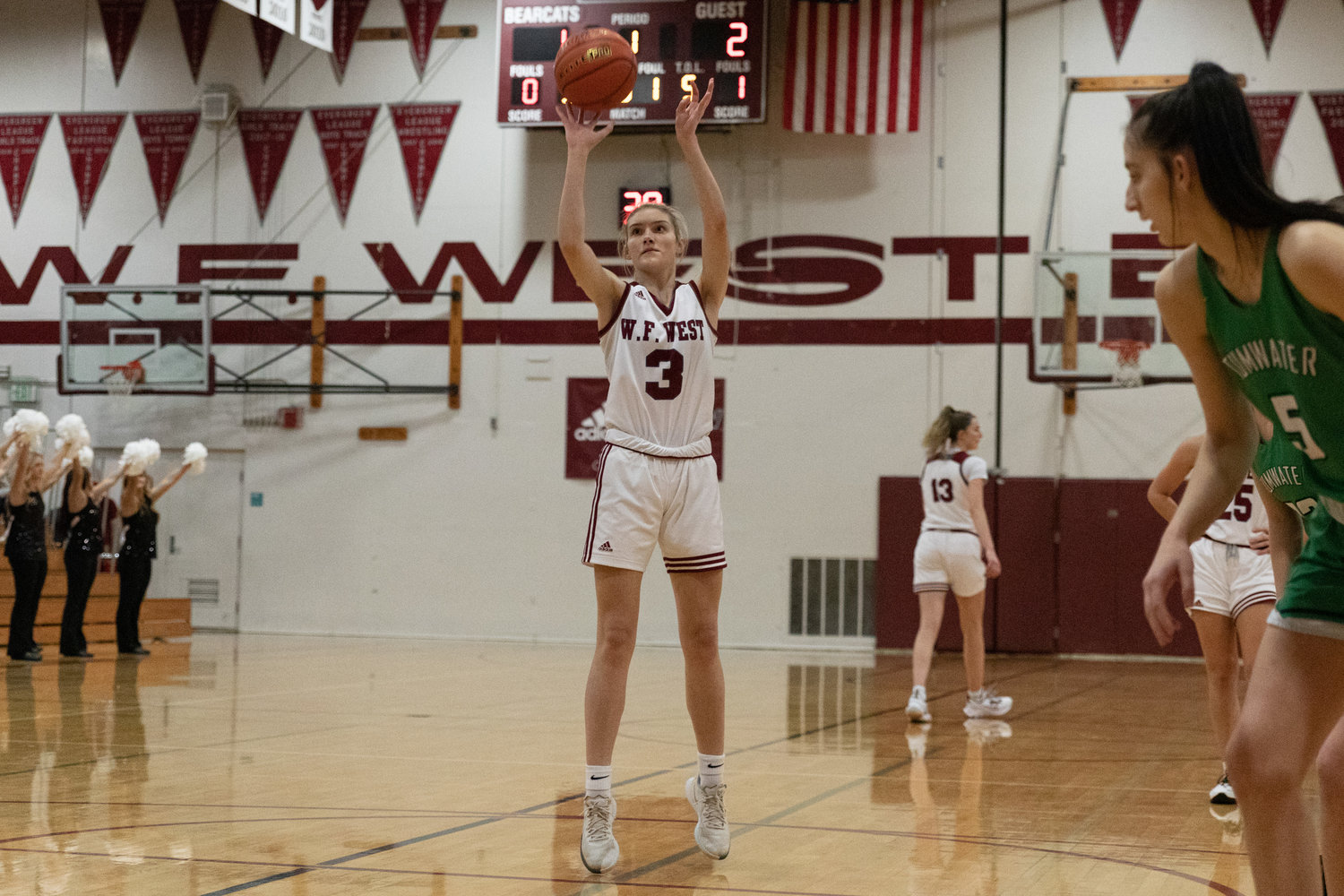 W.F. West guard Lexi Roberts attempts a free throw against Tumwater Dec. 17.