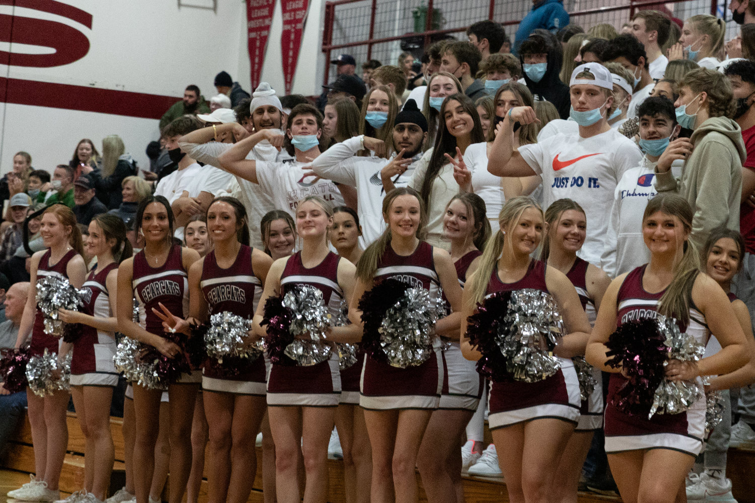 W.F. West's student section poses for a photo during the Swamp Cup game against Centralia Jan. 5.