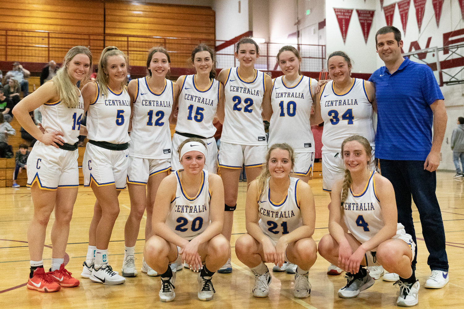 The SWW Senior All-Stars pose after competing in a game March 26 at W.F. West.