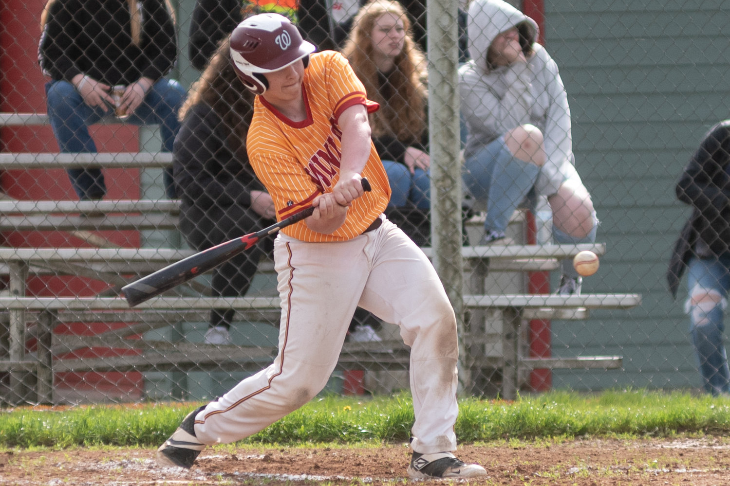 Winlock's Cole Fray-Parmantier takes a swing against Stevenson March 28.