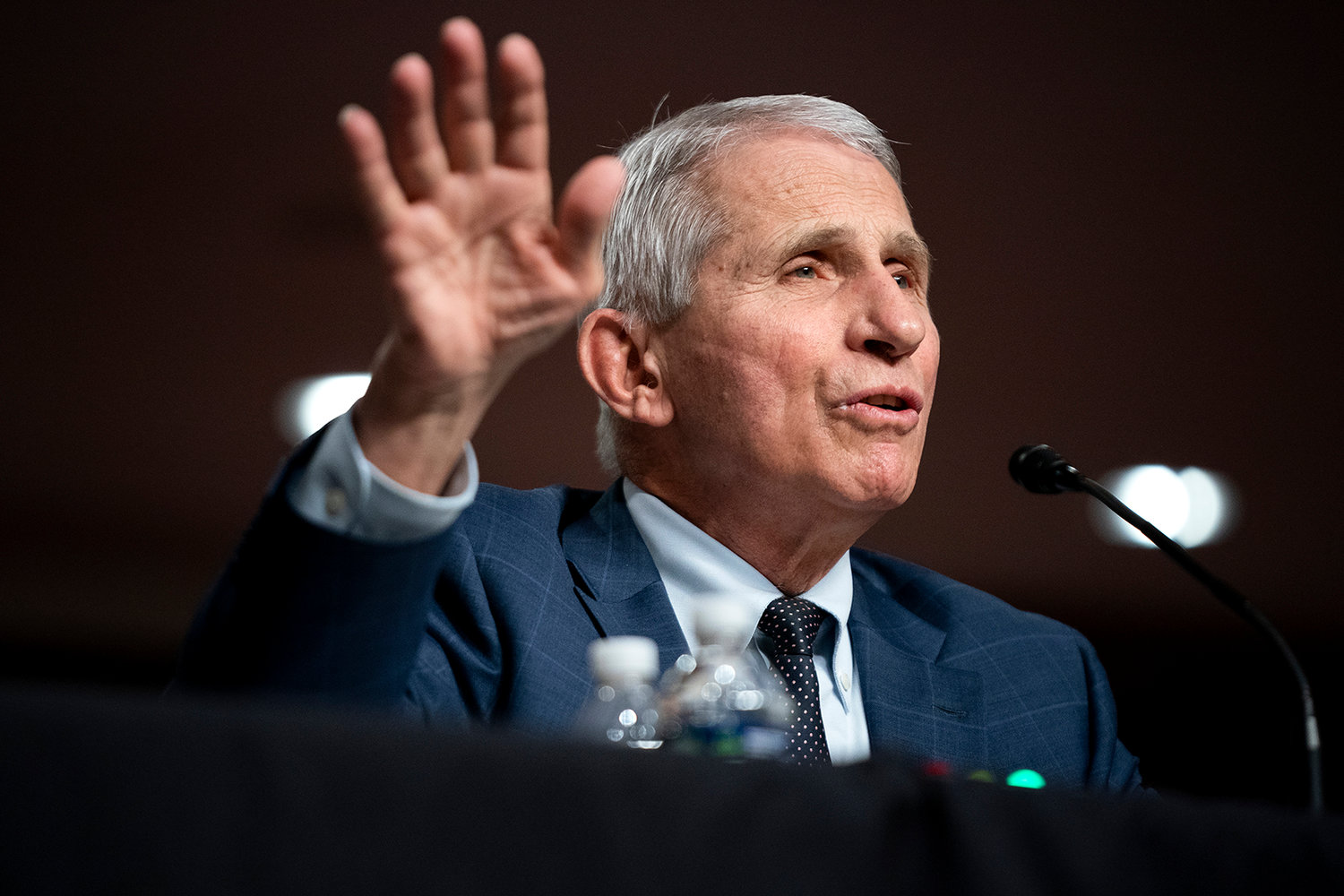 Dr. Anthony Fauci, White House chief medical adviser and director of the NIAID, testifies at a Senate Health, Education, Labor, and Pensions Committee hearing on Capitol Hill on Jan. 11, 2022, in Washington, D.C. (Greg Nash/Pool/Getty Images/TNS)