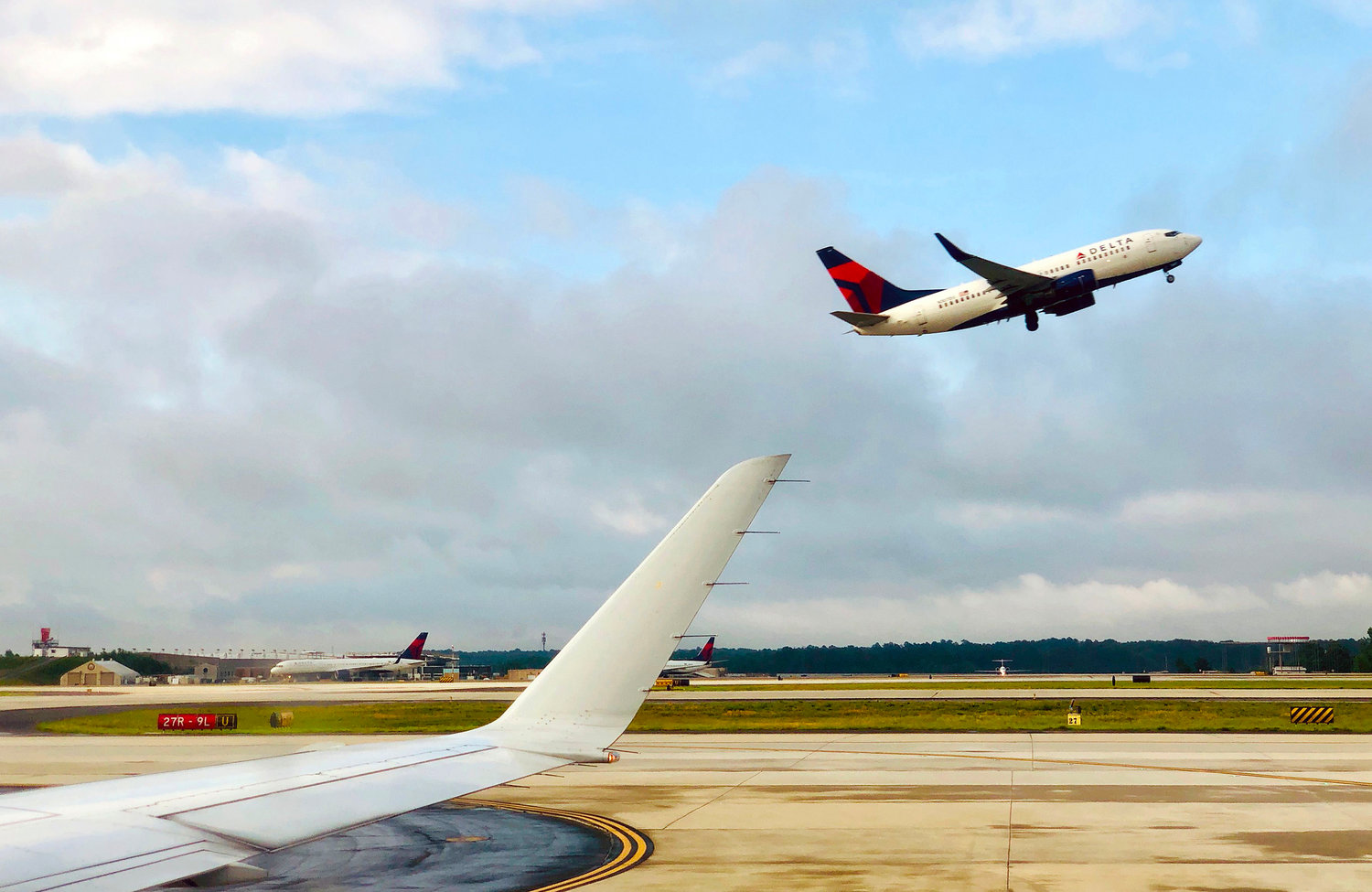 A Delta Airlines airplane takes off from Atlanta International Airport, Georgia, on June 10, 2019. (Daniel Slim/AFP/Getty Images/TNS)