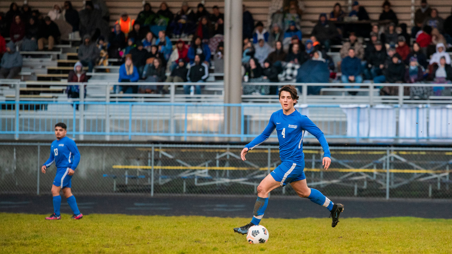 Rochester’s Gabriel Stuard (4) looks upfield to pass during a game on Thursday.