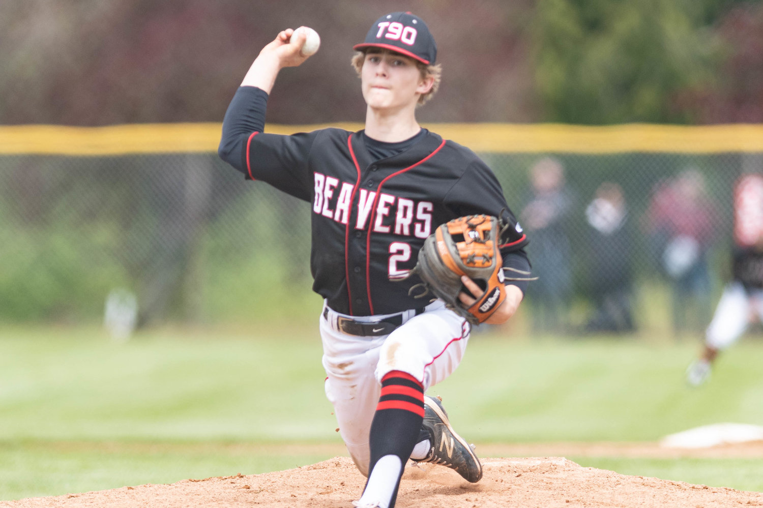 Tenino's Cody Strawn threw 4 2/3 hitless innings to help the Beavers beat Eatonville in the district playoffs on May 13.