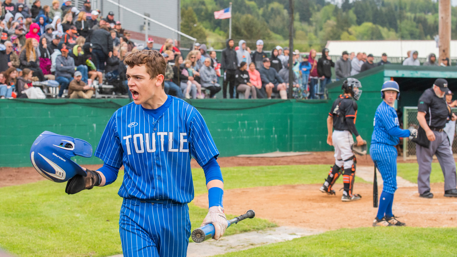 Toutle Lake athletes get hyped up during a 2B District 4 Title game in Chehalis on Friday.