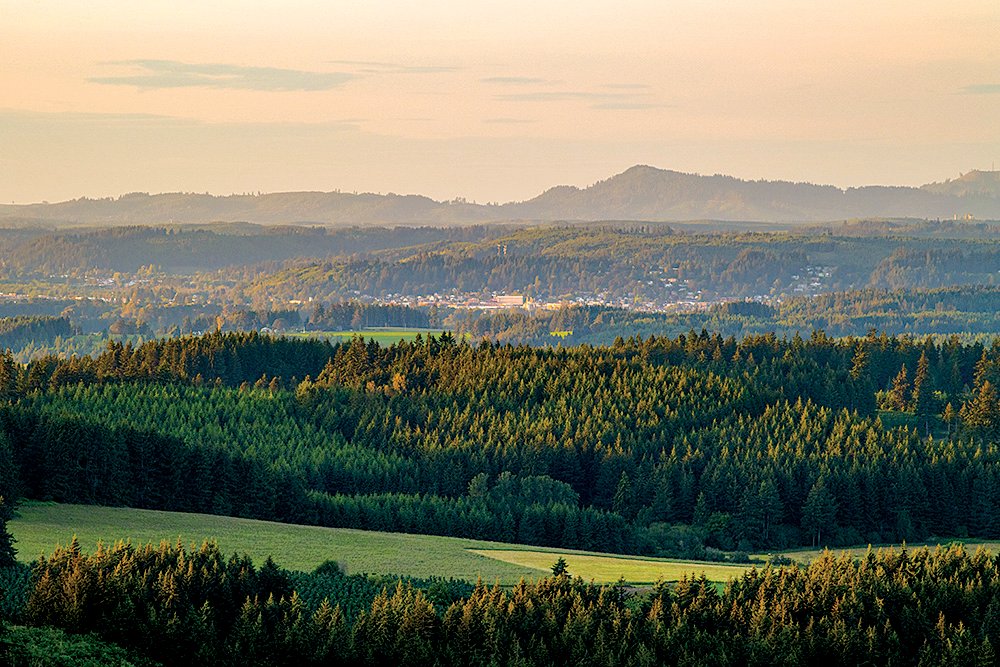 Chehalis is seen from Crego Hill in Adna as the sun begins to set on the summer solstice.