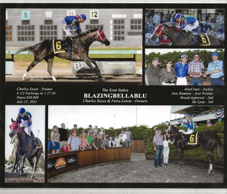 Blazingbellablu was honored in Emerald Downs with the distinction of “Horse of the Year” by the Washington Thoroughbred Breeders and Owners Association for 2021.
