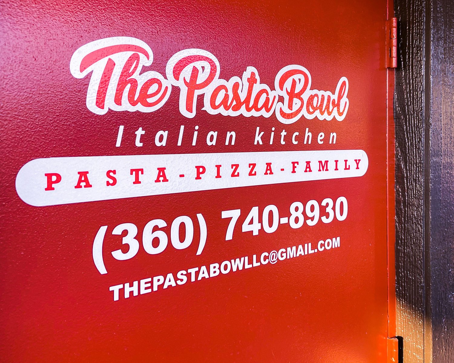 The Pasta Bowl Italian Kitchen is located at 1780 North National Avenue in Chehalis.